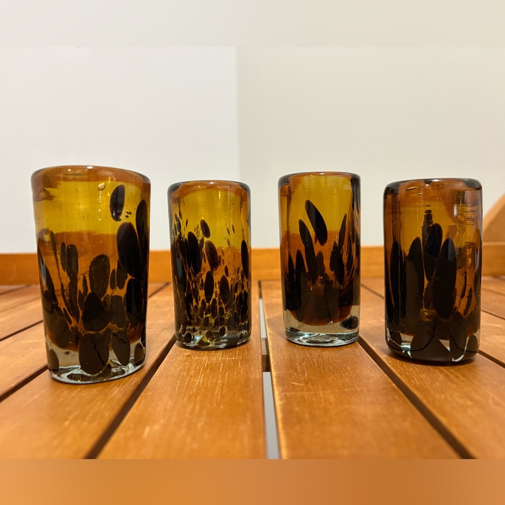Blown Glass Shot Glass Set
